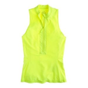 J.Crew Sleeveless Neon Zip Rash Guard